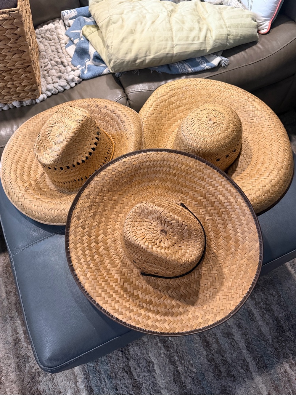 Woven Straw Sun Hat - Natural Tan